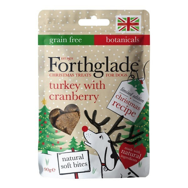 Forthglade Christmas Natural Soft Bite Treats - Turkey & Cranberry